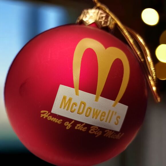 COPY - McDowell's Home of the Big Mick Christmas Ornament Xmas Coming to America - Picture 2 of 2